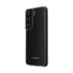 Skech Duo Case Coque compatible avec Samsung Galaxy S22 [Résistant au jaunissement, antibactérien, compatible avec le chargement sans fil S22, protection contre les chutes jusqu'à 2,4 m] – Transparent