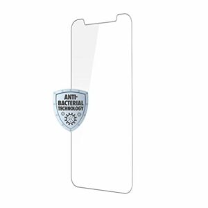 Skech Essential Film de protection d'écran en verre trempé HD pour Apple iPhone 12 mini (5,4") [Surface antibactérienne, dureté 9H, incassable, anti-traces de doigts, bords arrondis]