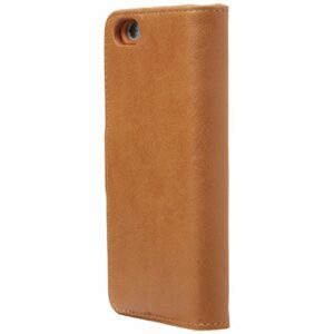 Ultratec Housse de protection pour iPhone 6 en similicuir élégant, avec coque intérieure amovible, brun clair