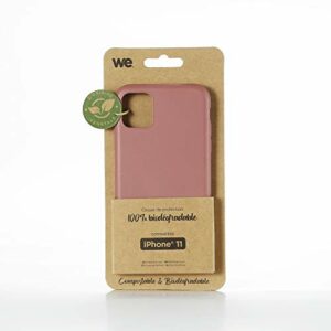 WE Coque Bio Apple iPhone 11 - Eco-Friendly Biodégradable et Compostable - Housse Etui Antichoc, Compatible avec L'induction, Ultra Protection Bumper, Anti Rayure - Fuschia