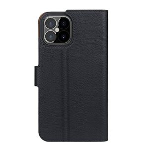 Xqisit Slim Wallet Selection Coque de Protection pour téléphones Portables 15,5 cm (6.1") Folio Porte Carte Noir, Marron