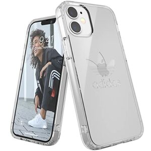 adidas Coque conçue pour iPhone 12 Mini 5.4 - Transparent - Anti-Chute - Bords surélevés - Coque de Protection Originale Snap Case - Transparent