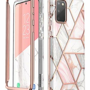 i-Blason Coque pour Samsung Galaxy S20 / S20 5G (2020) Protection Antichoc Design Motif Glitter [Cosmo] Sans Protecteur d'écran (Marbre) - 6.2 pouces