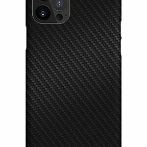 Black Rock - Coque de Protection Ultra Fine pour Apple iPhone 12/12 Pro I Carbone - Fine - en Fibre de Carbone (Flex Carbon Black)