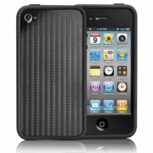 Case-Mate Hula avec protection d'écran façon carbone Bumper pour iPhone 4 Noir