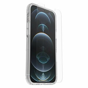 OtterBox Pack de protection contre les chutes pour iPhone 12 Pro Max; Symmetry Clear, supporte 3 x plus de chutes que la norme militaire et protecteur écran en verre, anti-rayures