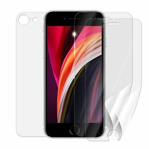 Lot de 3 films de protection d'écran pour iPhone SE (2020) - Protection complète de l'écran et de l'arrière - Utilisation avec ou sans coque de téléphone - Pas de verre blindé