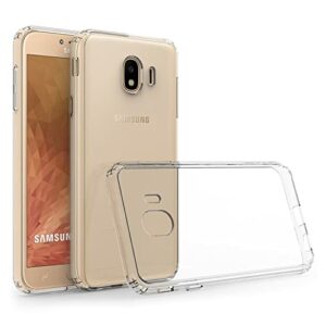 Coque Compatible avec Samsung Galaxy J2 2018, Crystal Clear Slim Fit Soft TPU Silicone Case Coque Anti-Rayures Antichoc Flexible Etui de Protection - Transparent