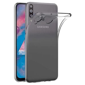 Coque Compatible pour Samsung Galaxy A40S, Crystal Clear Slim Fit Soft TPU Silicone Cover Anti Scratch Antichoc Flexible Protective Cover - Transparent
